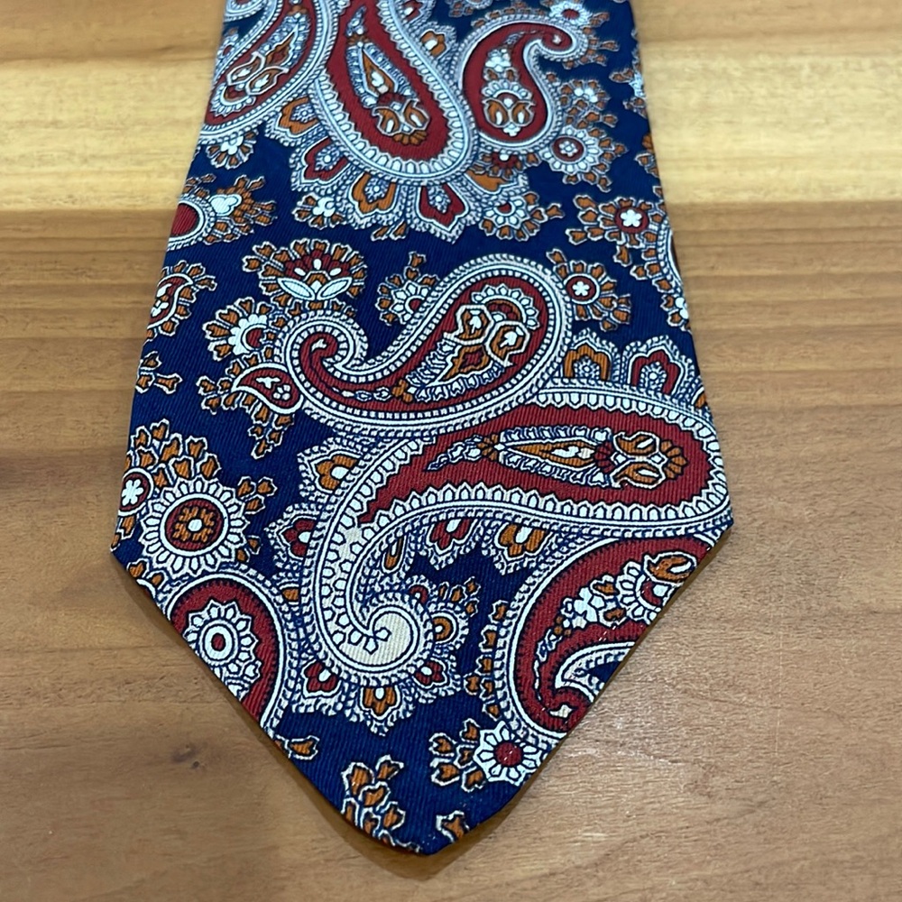 Robert Talbott Paisley tie - Carmel for John Bull Ltd Silk hand sewn